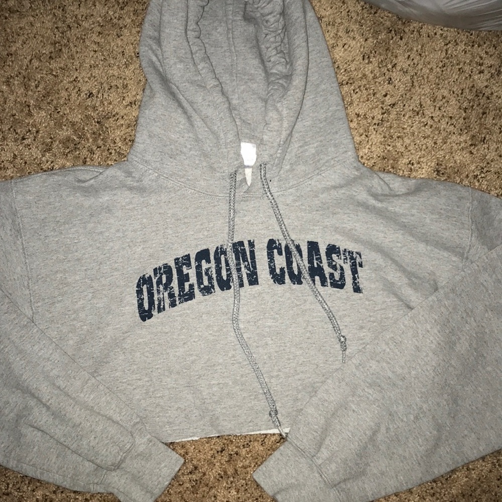 cropped oregon coast hoodie